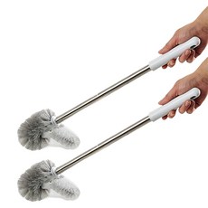 Maket Gamseong Clean N 圓尾馬桶刷, 2個, 白色