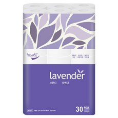blondy 薰衣草3層高級捲筒衛生紙, 30m, 30捲, 1個