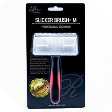 RIKEI 狗狗除毛梳 M, 紅色, 1個