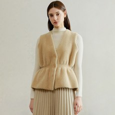 ab.plus 女款腰部抓皺針織背心 LSZ4MV32