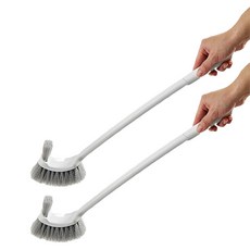 Maket Gamseong Clean& 四角雙層馬桶刷, 2個, 白色