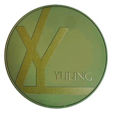 YULING 羽綾 積泌體啞光控油氣墊粉餅, 綠色, 1個