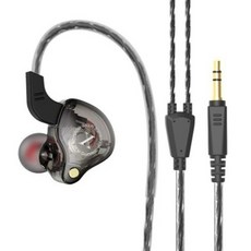 有線入耳式耳機 3.5mm, 黑色, X2