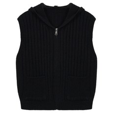 ab.plus 女款口袋羅紋拉鍊針織背心 LSZ4MV31