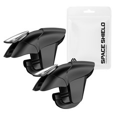 SPACE SHIELD 智慧型手機相容 Viper 手機 FPS 遊戲射擊 電競 4指扳機 左右套組, 1套, 單一商品, 黑色