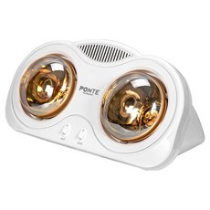 PONTE 浴室壁掛式金燈 2管電暖器, PTH-7920B, 混合色