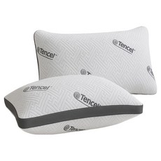 SUD 頂級天絲獨立筒枕, 2個, 白色