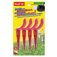 Golf it 減少後旋量 防側旋高爾夫球釘座 T395, 1個, 粉紅色