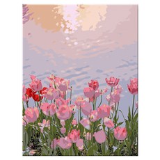 daysoy 感性風景氛圍 DIY 數字油畫 1 風景01 40 x 50 cm, 1個, 混合色