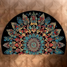 미소로운 현관 발매트 반원형, STYLE10, 1개