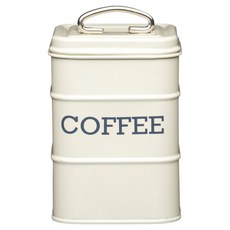 KitchenCraft 復古咖啡收納罐, 奶油黃, 1個