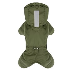 퍼피엔젤 강아지 MAGAGIO 스노우 후드 패딩 오버롤 V2 PA-OW351, 808 GREEN, 1개