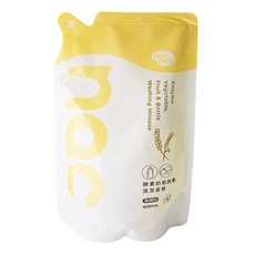 nac nac 酵素奶瓶蔬果洗潔慕斯補充包, 600ml, 1個