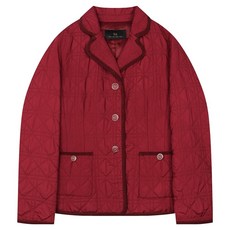 SI FASHION 女款燈芯絨撞色絎縫夾克 SJJJX2137