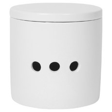 NOW 石陶透氣收納罐, 1個, 雲白色