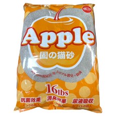 apple 嚴選細球砂 貓礦砂 0.5mm, 1個, 蘋果味, 7.2kg