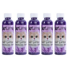 毛皇上 貓砂除臭珠 木屑款 薰衣草, 250ml, 5個