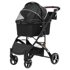 PICCOLOCANE 寵物Carino3手推車, 1個, 黑色