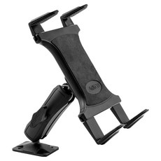 ARKON Robust 單關節螺絲固定式纖薄夾具多功能平板支架 TABRMAMPS, 黑色, 1個