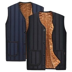 VEGA 남녀공용 따뜻한 보온 경량 털조끼 2p