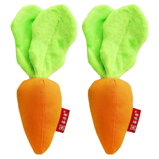 大葉胡蘿蔔貓玩具, 桔色, 2個