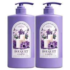 부케가르니 모이스처 바디워시 라벤더퍼퓸, 1L, 2개