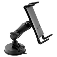 ARKON Robust 1關節玻璃吸附式所有智慧型手機機型超薄握把車用智慧型手機支架 RM60802T, 黑色, 1個