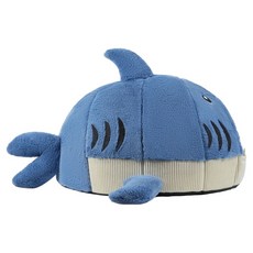 petco 培菓 可愛鯊魚造型寵物睡窩, 1個, 藍灰色