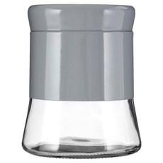Premier 旋蓋玻璃收納罐 透明色 + 灰色, 1個, 800ml