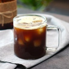 시맥스 내열유리 일자 머그컵 360ml, 투명, 1개