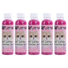 毛皇上 貓砂除臭珠 木屑款 玫瑰, 250ml, 5個