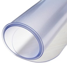 coverfactory 高級書桌 餐桌 桌子 玻璃替代桌墊, 1個, 70cm x 120cm x 2mm, 半透明