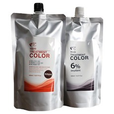 MURIN 遮蓋白髮染髮劑 1劑 500ml + 2劑 500ml 套組, 5N 自然棕色, 1組