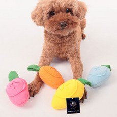 딩동펫 반려동물 당근 노즈워크 삑삑이 인형 4종 세트, 오렌지, 옐로우, 핑크, 블루, 1세트
