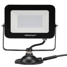 MEGAMAN 方形 LED 40W 高效投光燈 黑色 + 白光, 1個