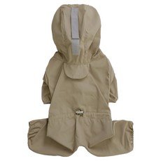 PUPPY ANGEL 狗狗母犬用 MAGAGIO 連帽連身雨衣 V2 PA-OW152, 1個, 16 米色