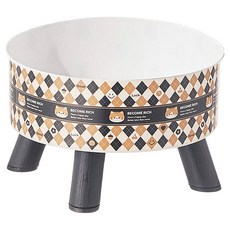 寵物不鏽鋼高腳碗單碗 9號, 花色, 1個