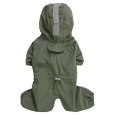 PUPPY ANGEL 狗狗母犬用 MAGAGIO 連帽連身雨衣 V2 PA-OW152, 1個, 808 綠色