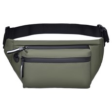 Elsso 多功能輔助防水運動旅行腰包單肩斜揹包, 綠色