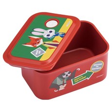 Skater 附氣閥單層攜帶式便當盒 320ml PL32B, 動物方城市紅色, 1個