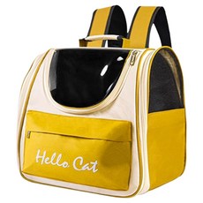 iCat 寵喵樂 手提透氣外出雙肩包 5021, 黃色, 1個