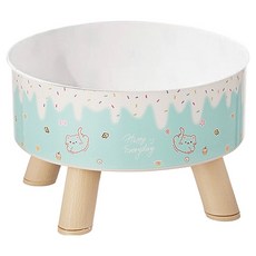 寵物不鏽鋼高腳碗單碗 5號, 1個, 綠色