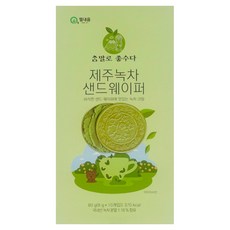 DAEJO F&B Pillneum 濟州綠茶夾心威化餅, 1個, 80g