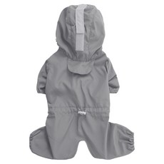 PUPPY ANGEL 狗狗母犬用 MAGAGIO 連帽連身雨衣 V2 PA-OW152, 1個, 95 灰色