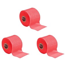 뮬러 MWrap 언더랩 라켓 그립 발목테이핑 스펀지 스포츠 테이프, 3개, 레드
