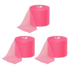 뮬러 MWrap 언더랩 라켓 그립 발목테이핑 스펀지 스포츠 테이프, 3개, 핑크 3개, 핑크