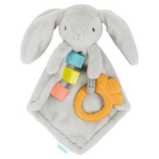 인지뉴이티 신생아용 토끼 애착 블랭킷 인형, 그레이, 1개