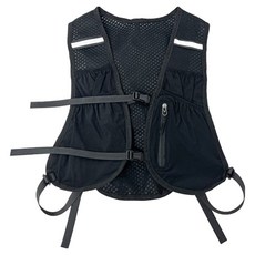 MMMII 束口魔鬼氈背心式運動後揹包 MMM3216, 1個, 黑色