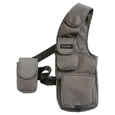 MMMII Half & Half 多口袋運動背心後揹包 MMM3219, 1個, 灰色