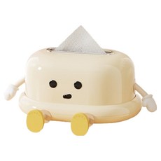 微笑衛生紙盒, 坐姿 TUBE 面紙盒 奶油白